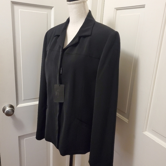 EUC Elegant Collection Black Blazer/Jacket size 14, Classic, Business Casual - Picture 2 of 10
